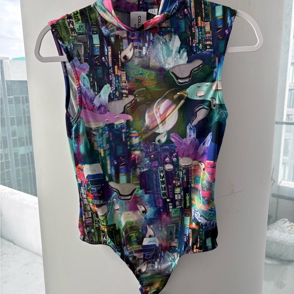 Colorful Graphic Women's Bodysuit